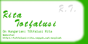 rita totfalusi business card